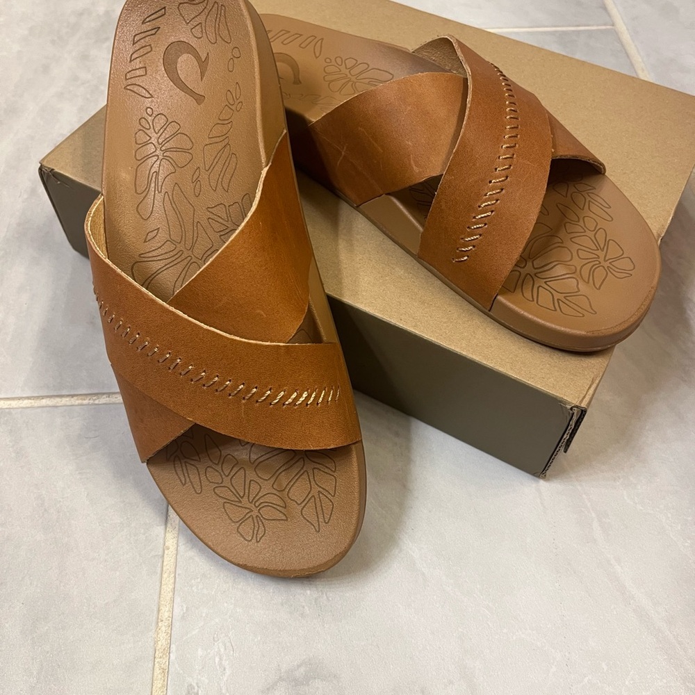 OluKai Kipe’a Olu Slide Sandals